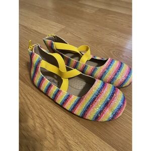 A Bear Co Girls Sparkle Rainbow Pastel Shoe size‎ 3 Brand New!